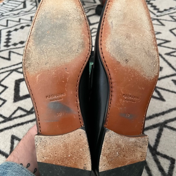 Magnanni Black Buckle Loafer Dress Shoe 10M - Picture 5 of 10